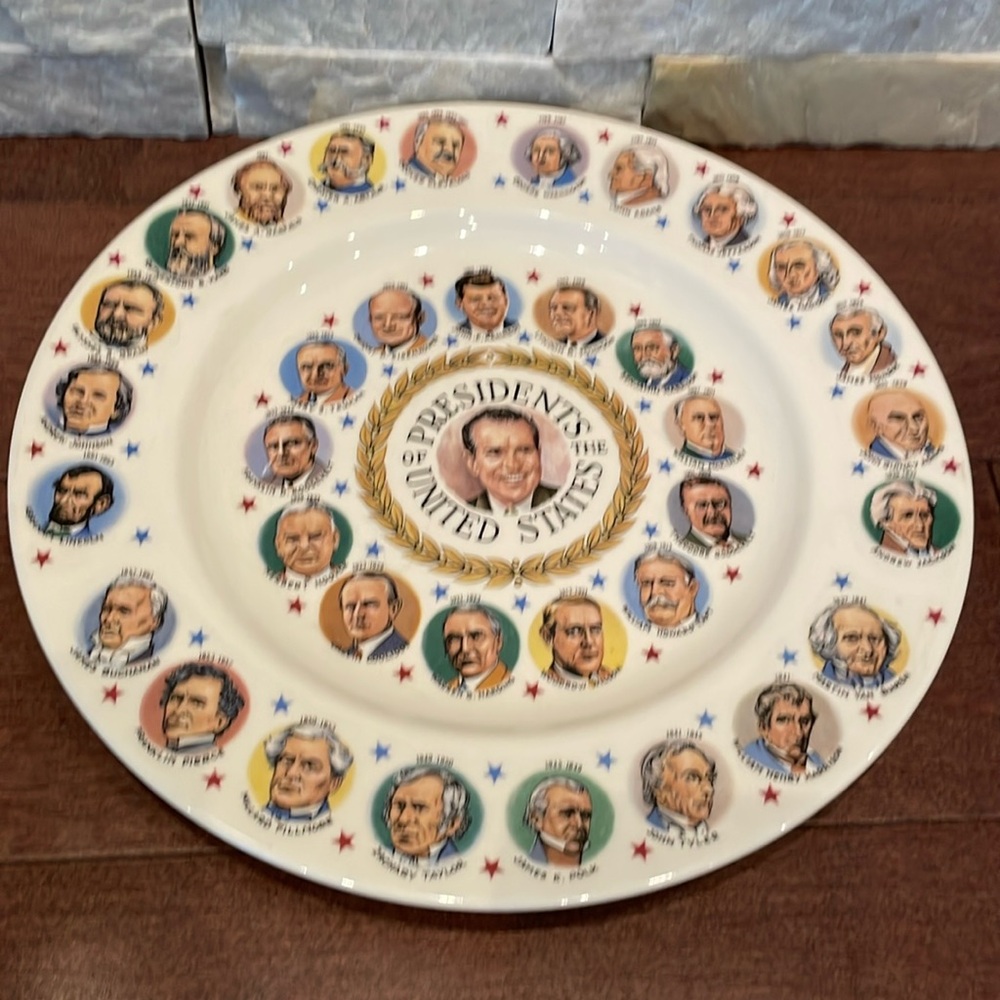 Presidents of the United States Vintage Plate
